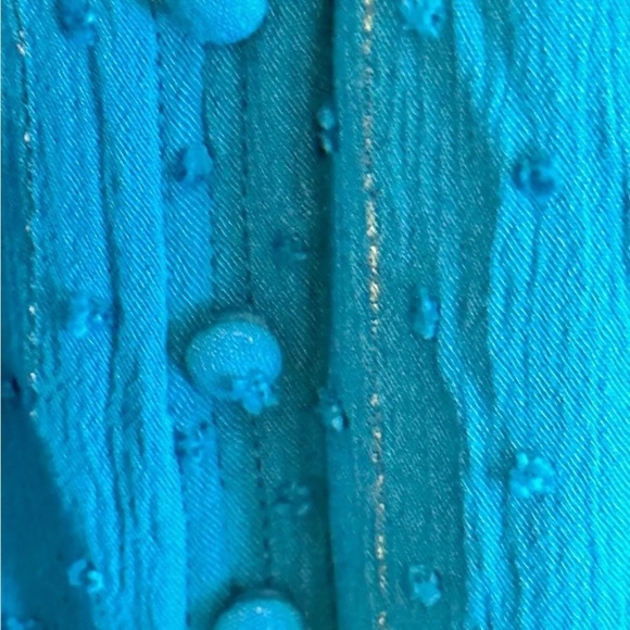 Rose & Olive Size XL Tie Tank NWT Turquoise - Picture 3 of 4